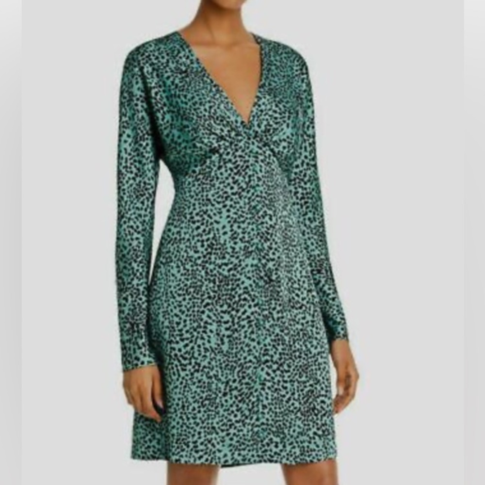 Equipment Jade Animal Print Dress